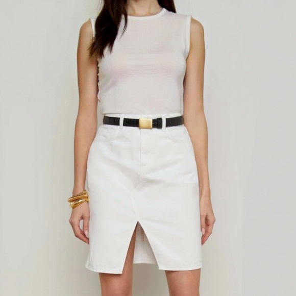 L'AGENCE Dresses & Skirts - NWT L’Agence Tylee Knee Length Denim Skirt Size 25